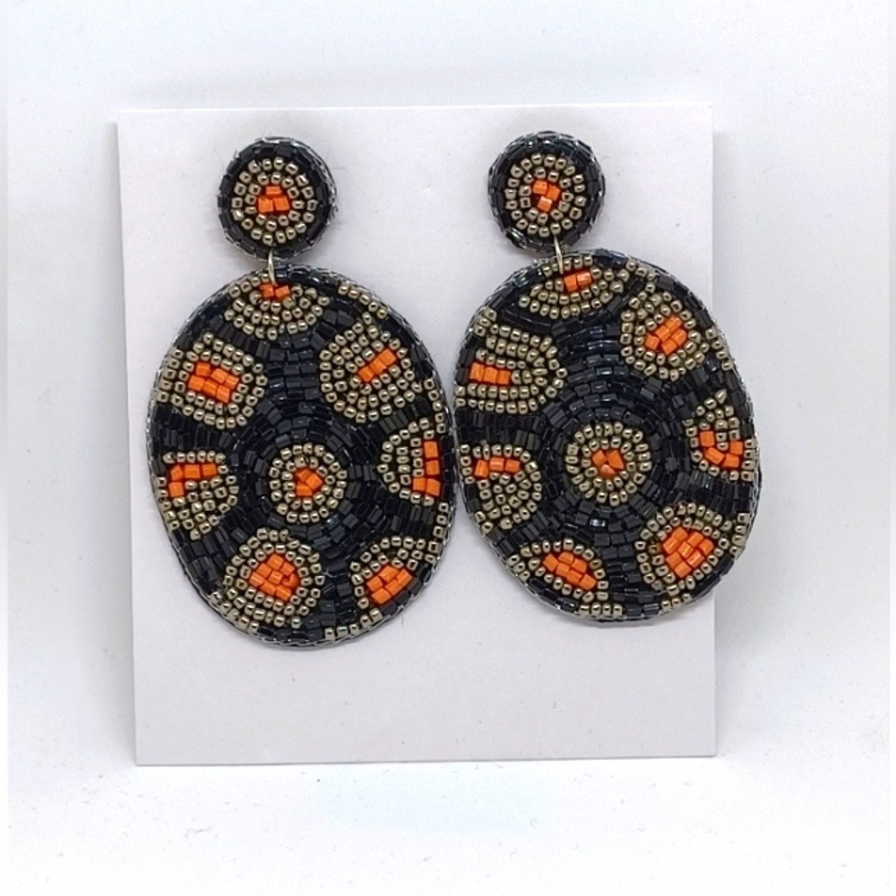 Handcrafted Seed Beeded Earrings